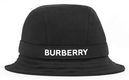 Logo Print Cotton Jersey Bucket Hat – Burberry